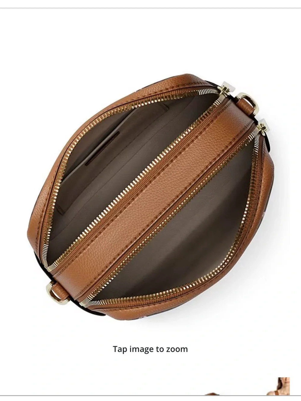 Michael Kors Brown Logo Crossbody with Colorful Horse Motif